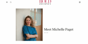 michelle Paget Featured in Bold journey magazine, rise and Flow counseling, therapy for postpartum, baby blues Denver counselor