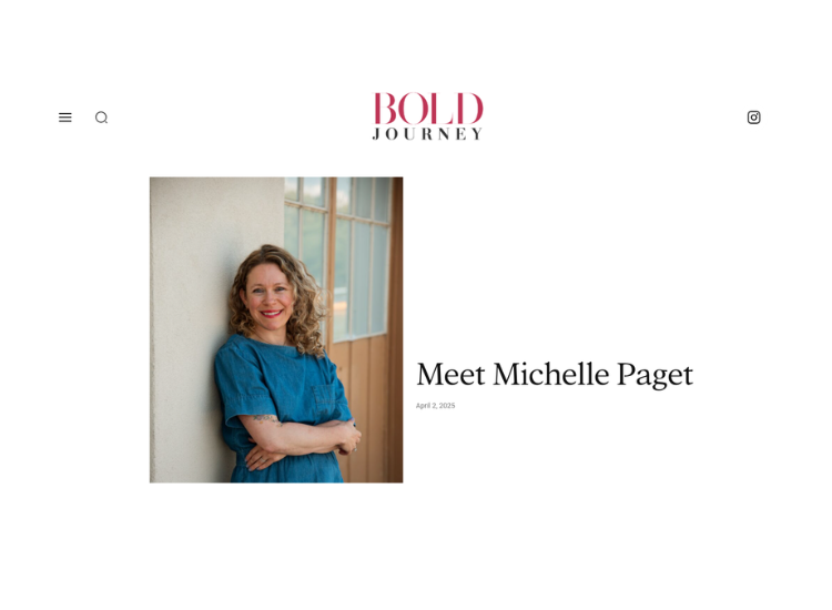 michelle Paget Featured in Bold journey magazine, rise and Flow counseling, therapy for postpartum, baby blues Denver counselor