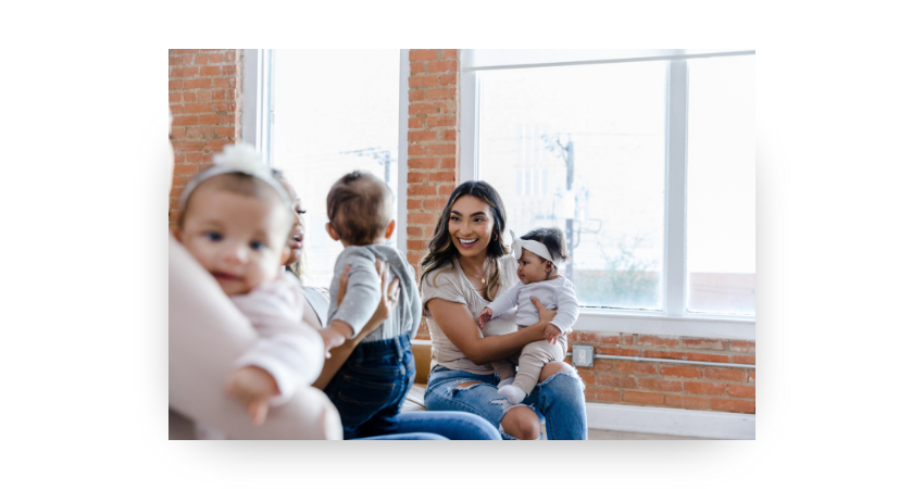 no friends after having a baby, mom groups near me, online mom community, building a mom village, connect with other moms